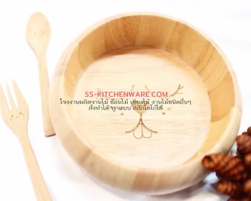 ชามไม้พรีเมียม แบบที่ 3