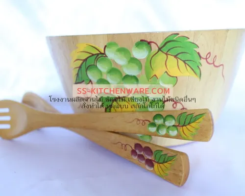 ชามไม้พรีเมียม แบบที่ 19