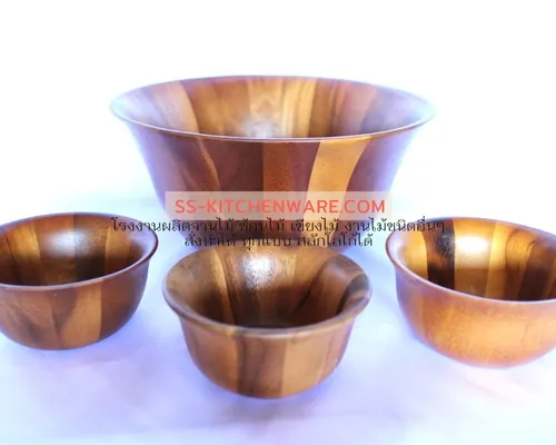 ชามไม้พรีเมียม แบบที่ 20