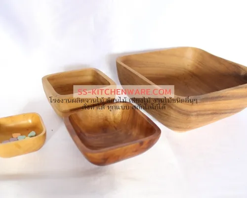 ชามไม้พรีเมียม แบบที่ 43