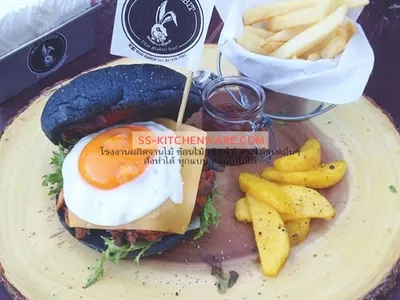 เขียงไม้ ถาดไม้ สลักโลโก้ แบบที่ 2