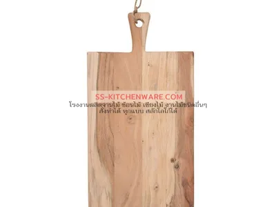 เขียงไม้ ถาดไม้ สลักโลโก้ แบบที่ 3