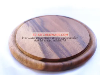 เขียงไม้ ถาดไม้ สลักโลโก้ แบบที่ 9