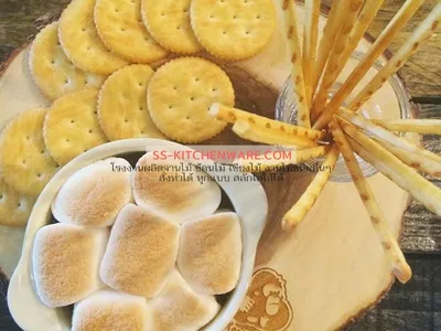 เขียงไม้ ถาดไม้ สลักโลโก้ แบบที่ 17