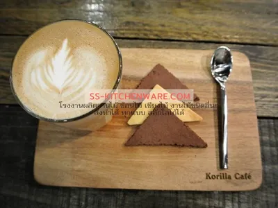 เขียงไม้ ถาดไม้ สลักโลโก้ แบบที่ 18