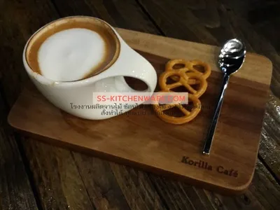 เขียงไม้ ถาดไม้ สลักโลโก้ แบบที่ 21