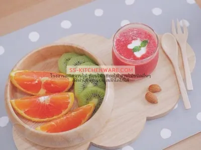 เขียงไม้ ถาดไม้ สลักโลโก้ แบบที่ 24