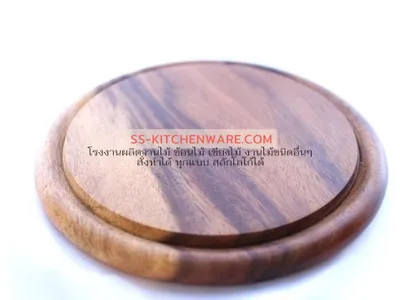 เขียงไม้ ถาดไม้ สลักโลโก้ แบบที่ 33