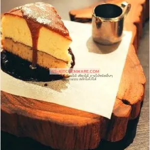 เขียงไม้ ถาดไม้ สลักโลโก้ แบบที่ 34