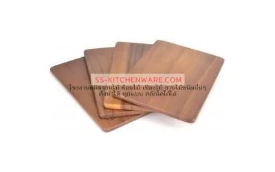 เขียงไม้ ถาดไม้ สลักโลโก้ แบบที่ 43