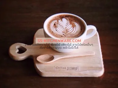 เขียงไม้ ถาดไม้ สลักโลโก้ แบบที่ 61