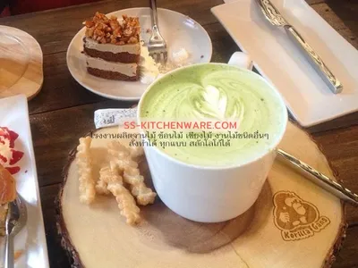 เขียงไม้ ถาดไม้ สลักโลโก้ แบบที่ 62