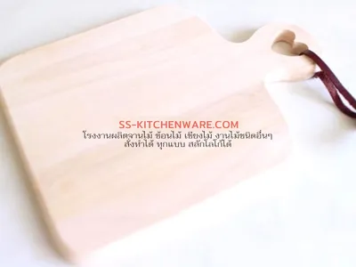 เขียงไม้ ถาดไม้ สลักโลโก้ แบบที่ 68