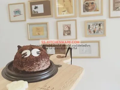 เขียงไม้ ถาดไม้ สลักโลโก้ แบบที่ 74