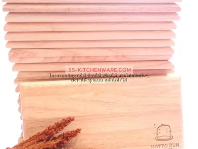 เขียงไม้ ถาดไม้ สลักโลโก้ แบบที่ 77