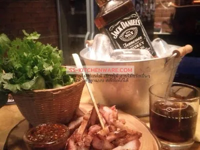 เขียงไม้ ถาดไม้ สลักโลโก้ แบบที่ 81