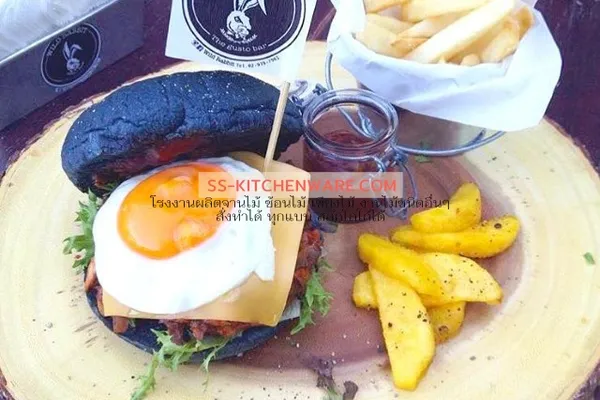 เขียงไม้ ถาดไม้ สลักโลโก้ จากโรงงานผู้ผลิต