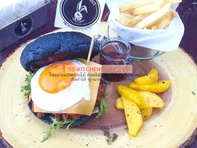 เขียงไม้ ถาดไม้ สลักโลโก้ แบบที่ 88