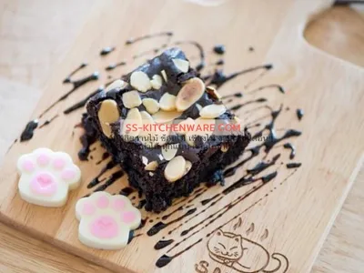 เขียงไม้ ถาดไม้ สลักโลโก้ แบบที่ 89