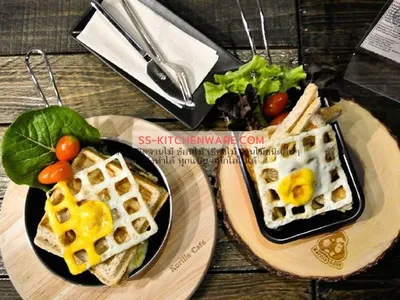 เขียงไม้ ถาดไม้ สลักโลโก้ แบบที่ 95