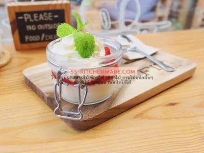 เขียงไม้ ถาดไม้ สลักโลโก้ แบบที่ 103