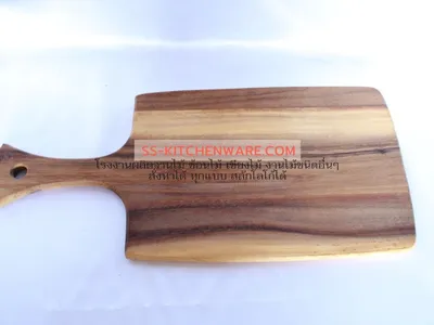 เขียงไม้ ถาดไม้ สลักโลโก้ แบบที่ 104