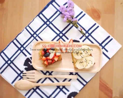 จานไม้ ถาดไม้ แบบที่ 6