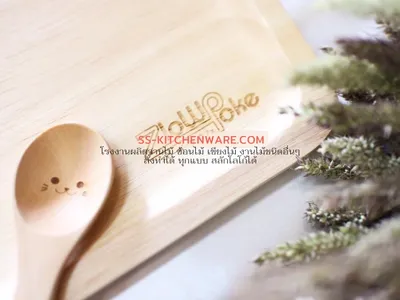 ช้อนไม้ ช้อนส้อมไม้ แบบที่ 10