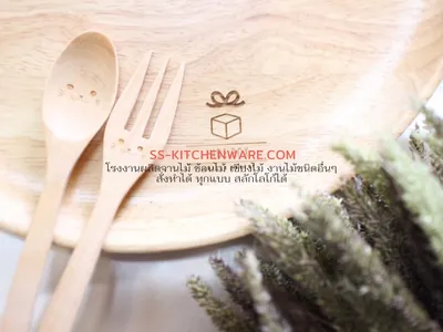 ช้อนไม้ ช้อนส้อมไม้ แบบที่ 11