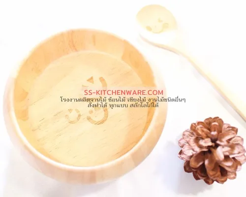 ชามไม้พรีเมียม แบบที่ 6