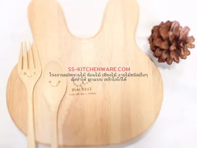 ช้อนไม้ ช้อนส้อมไม้ แบบที่ 17