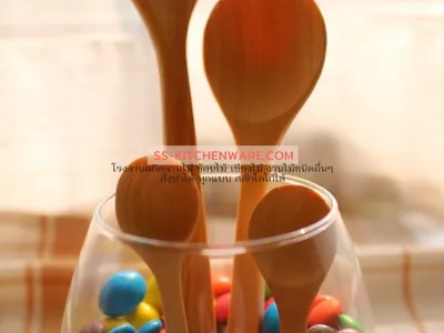 ช้อนไม้ ช้อนส้อมไม้ แบบที่ 24