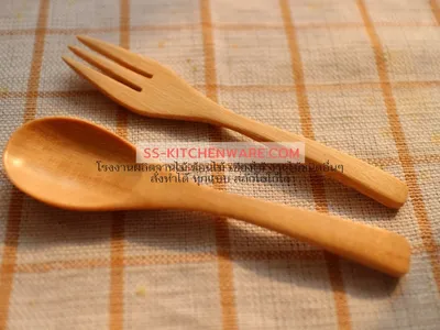 ช้อนไม้ ช้อนส้อมไม้ แบบที่ 26