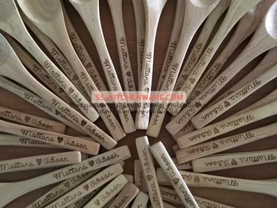 ช้อนไม้ ช้อนส้อมไม้ แบบที่ 30