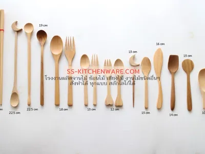 ช้อนไม้ ช้อนส้อมไม้ แบบที่ 36
